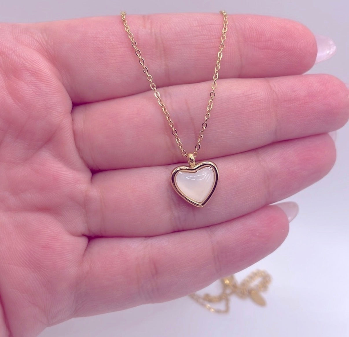 Natural Stone Pendant Necklace