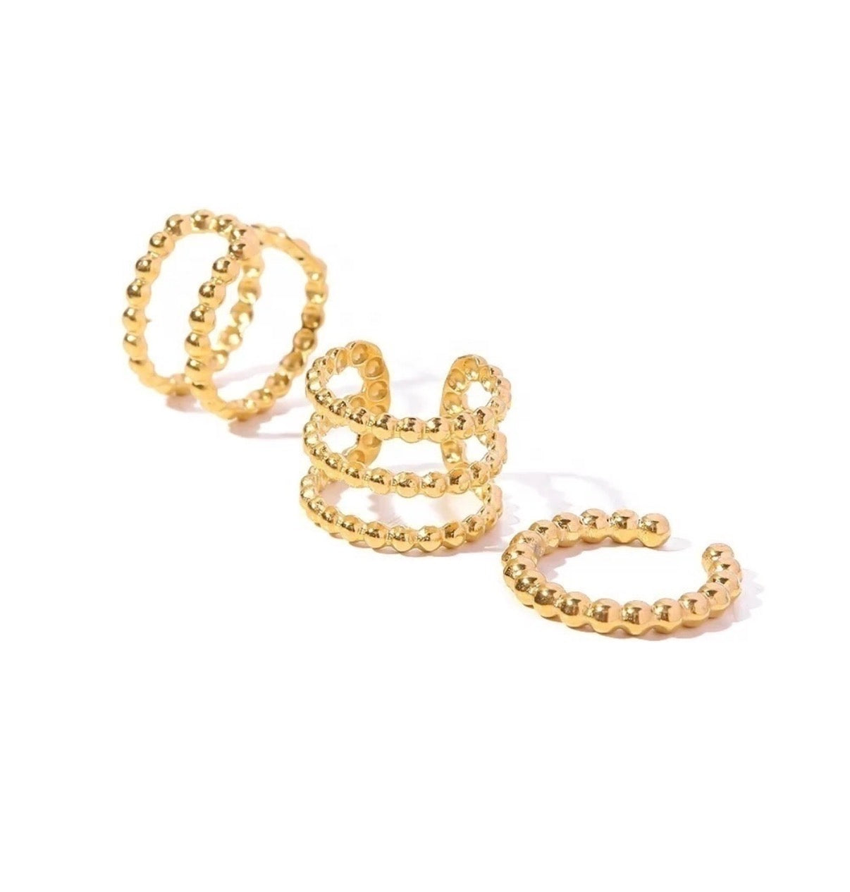 Beads Set Cuff Earrings