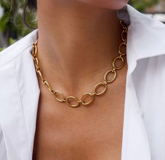 Thick O-Link Necklace