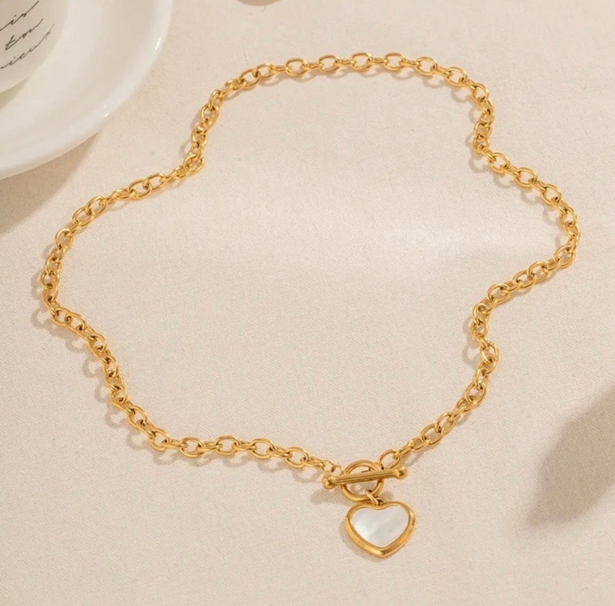 Mary Heart Shape Necklace