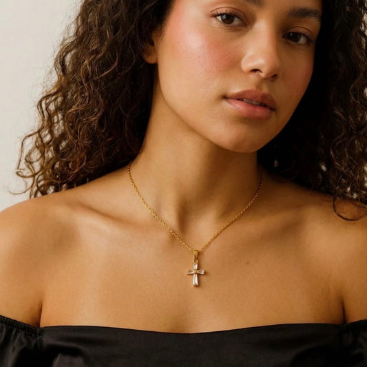 Delicate Cross Pendant Necklace