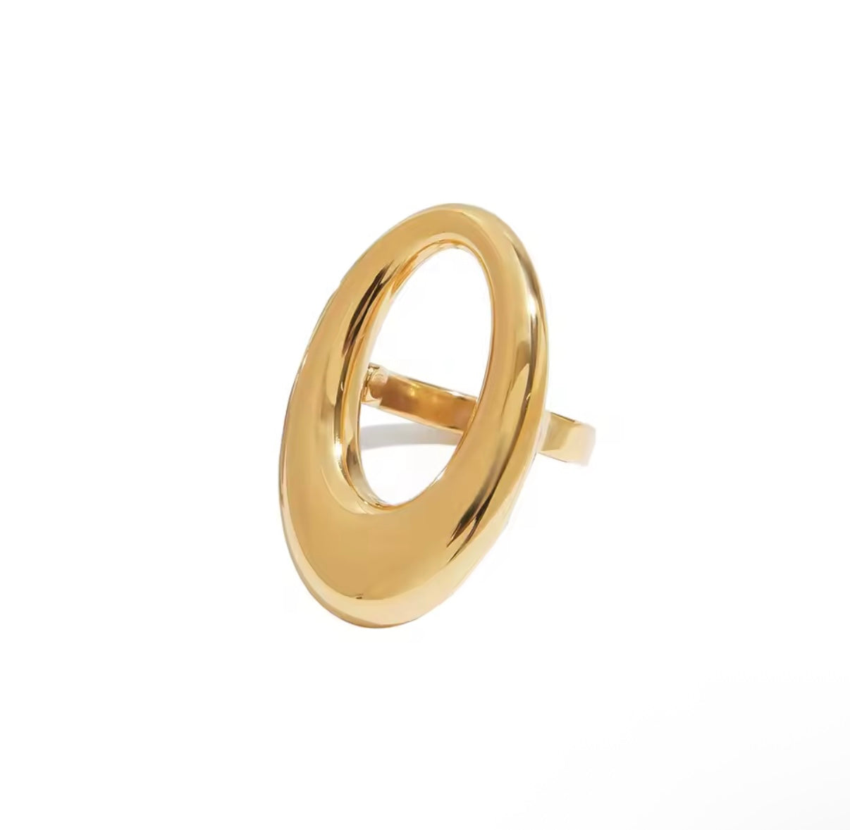 Fashion Oval Hollow Ring