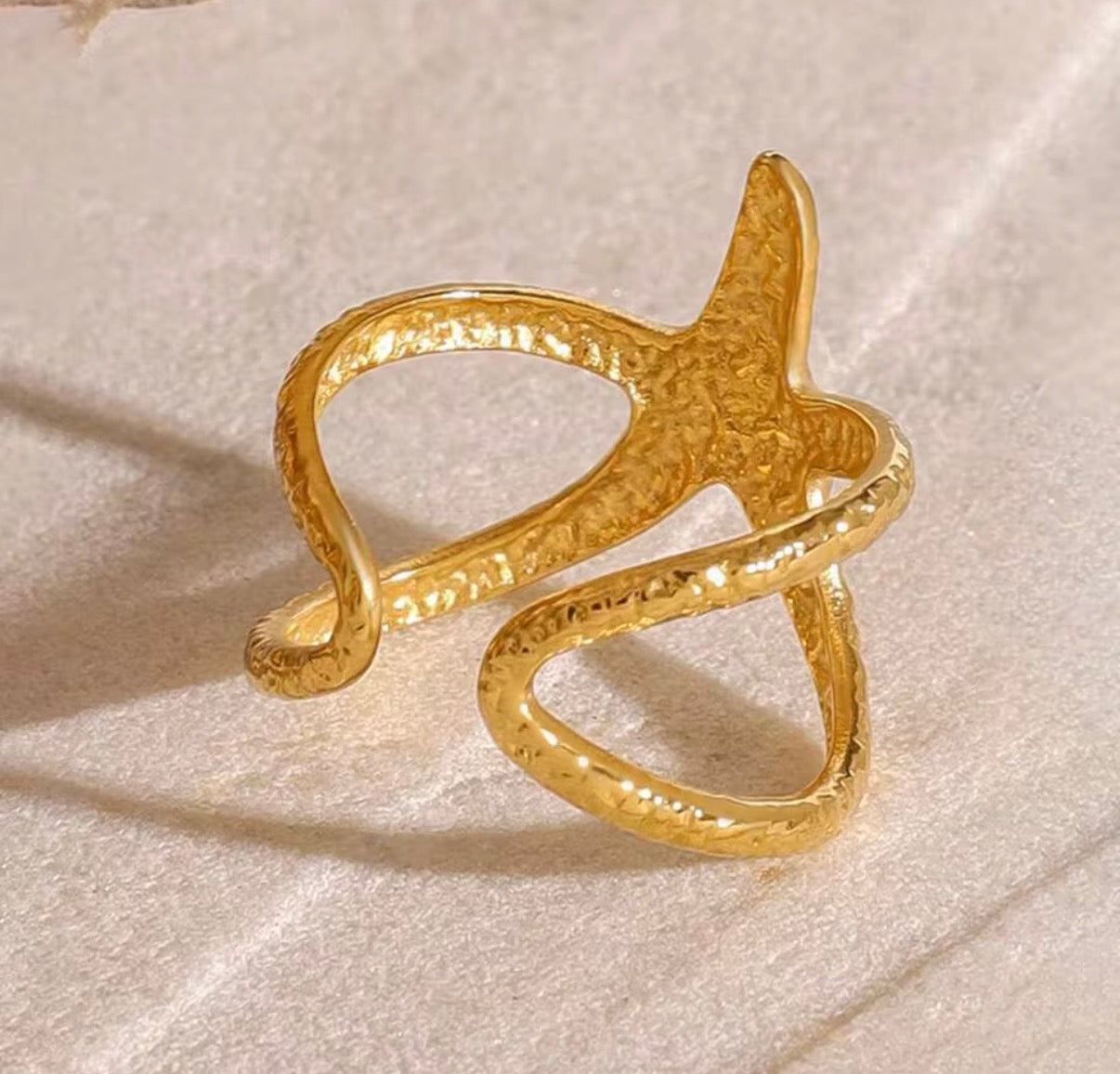 Starfish Open Ring