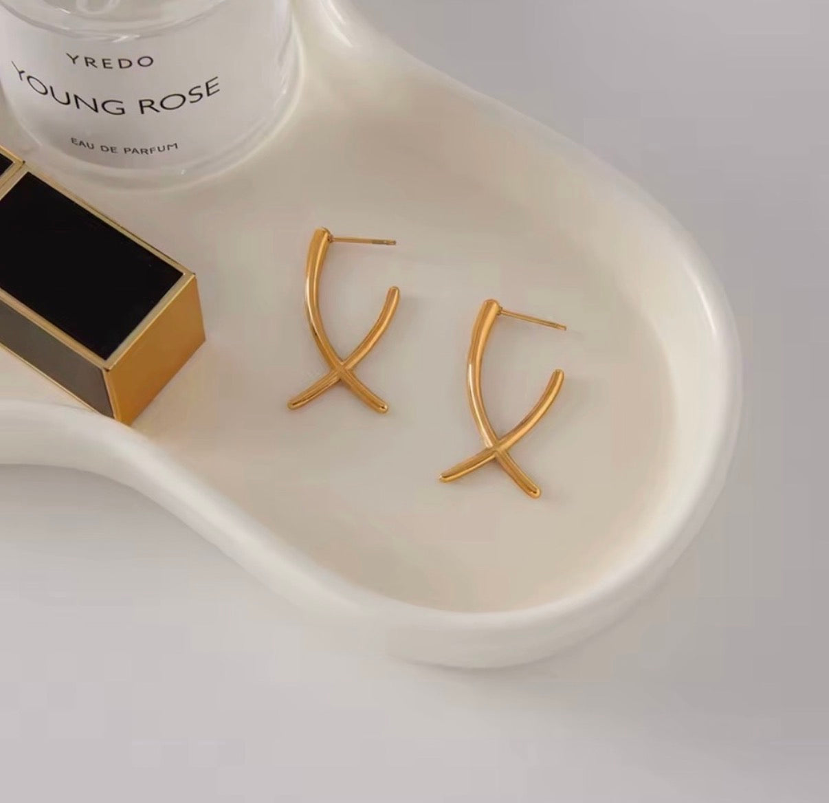 Lines Cross Earrings