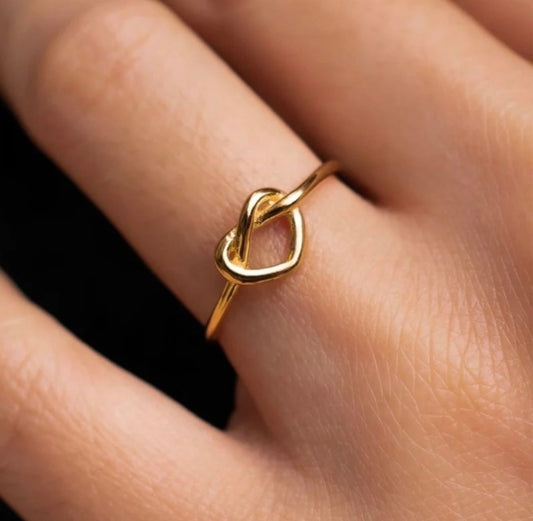 Couple Heart Open Ring