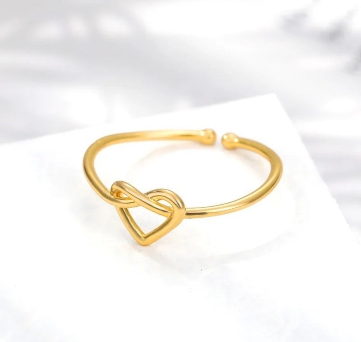 Couple Heart Open Ring