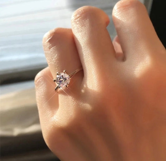Silver Cubic Zirconia Ring