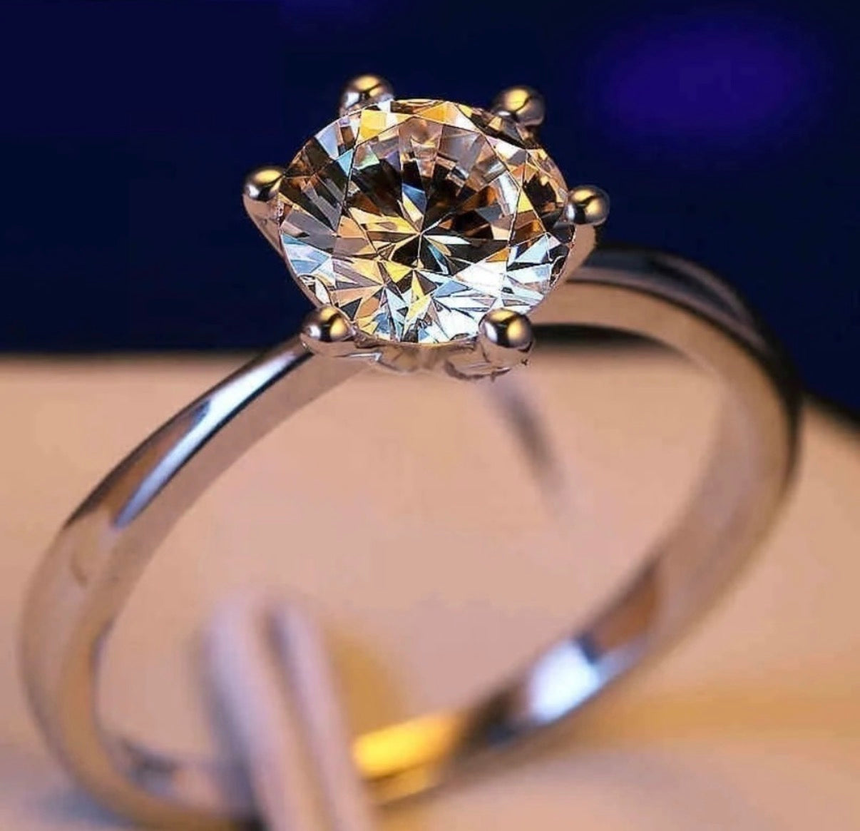 Silver Cubic Zirconia Ring
