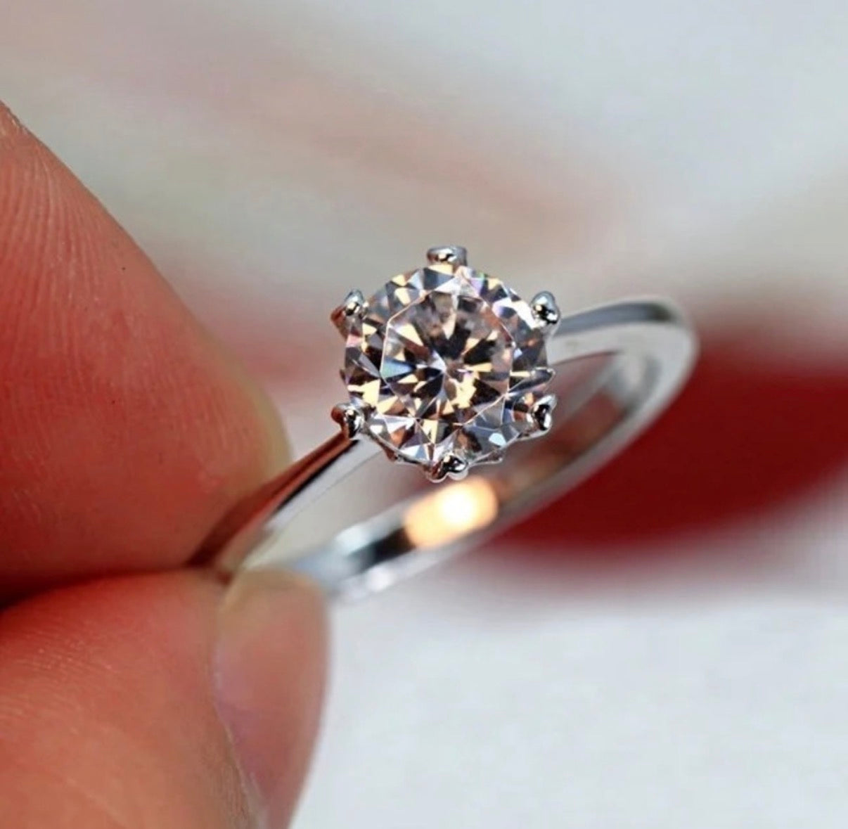 Silver Cubic Zirconia Ring