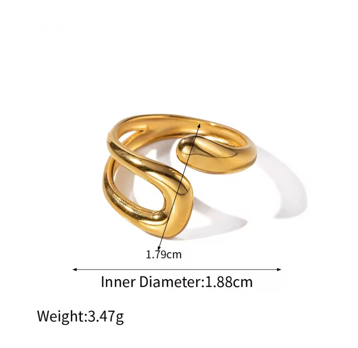Penelope Layered Wide Open Ring