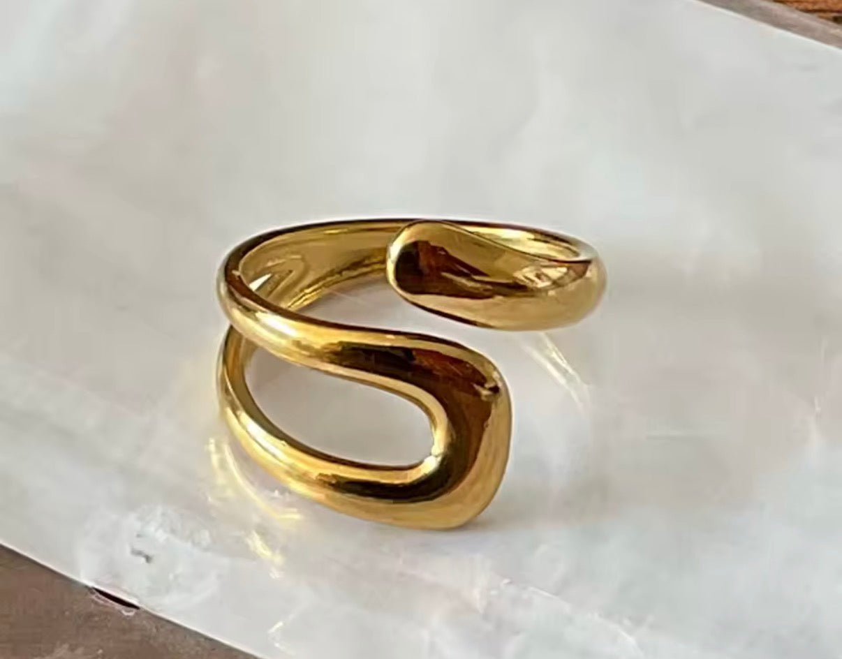 Penelope Layered Wide Open Ring