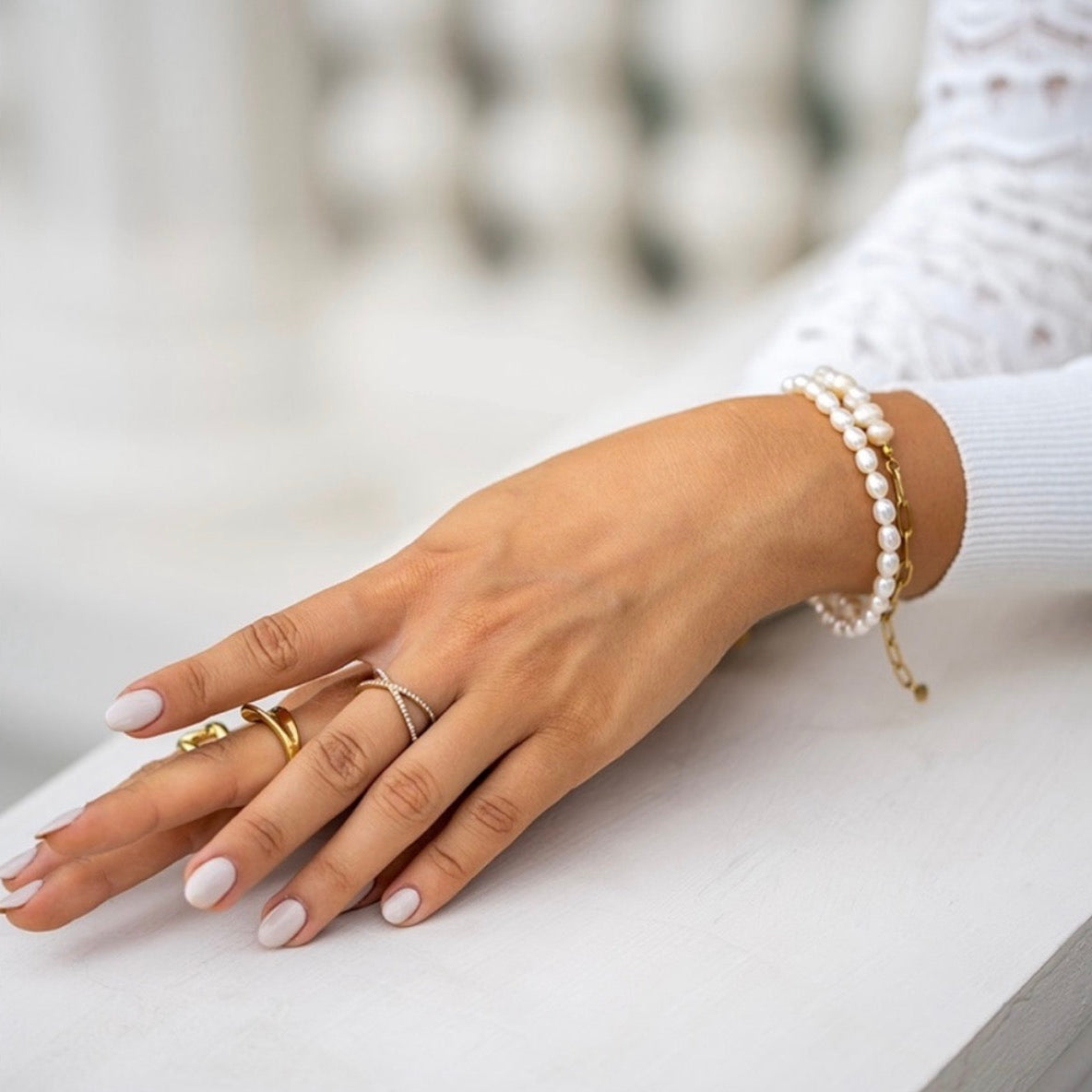 Cubic Zirconia Pave X Ring