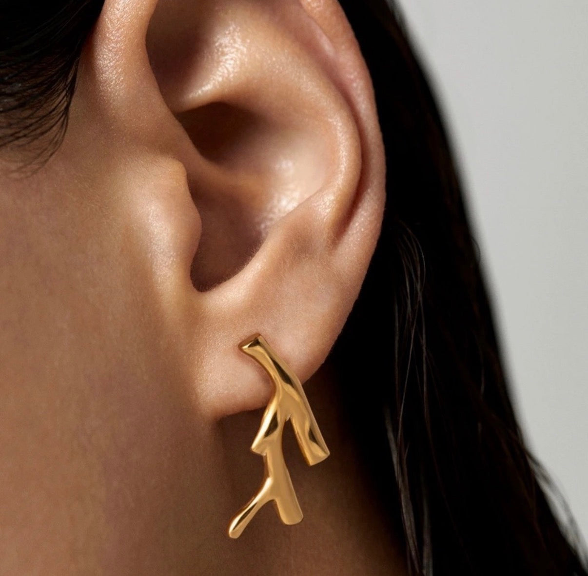 Coral Shaped Stud Earrings