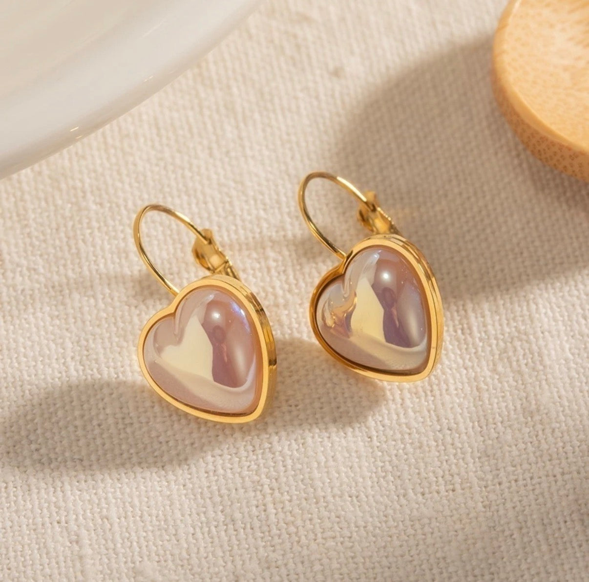 Mermaid Heart Stud Earrings